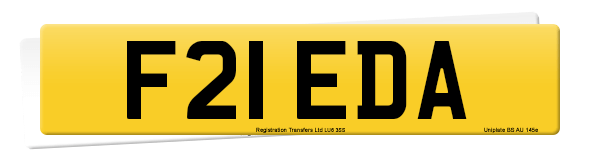 Registration number F21 EDA